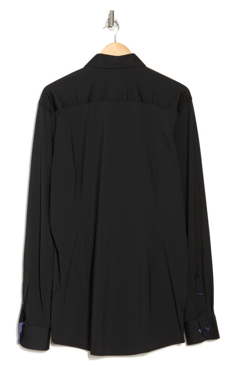 Eton Contemporary Fit Solid Stretch Dress Shirt, Alternate, color, 