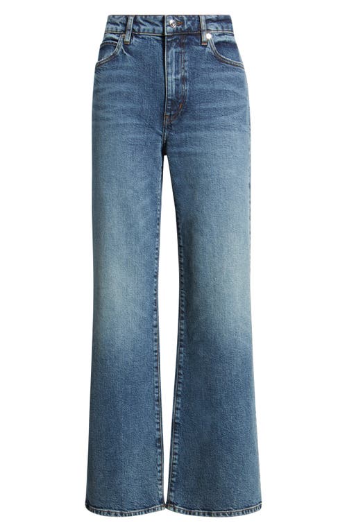 Frame The Pixie Arrow High Waist Bootcut Jeans In Blue