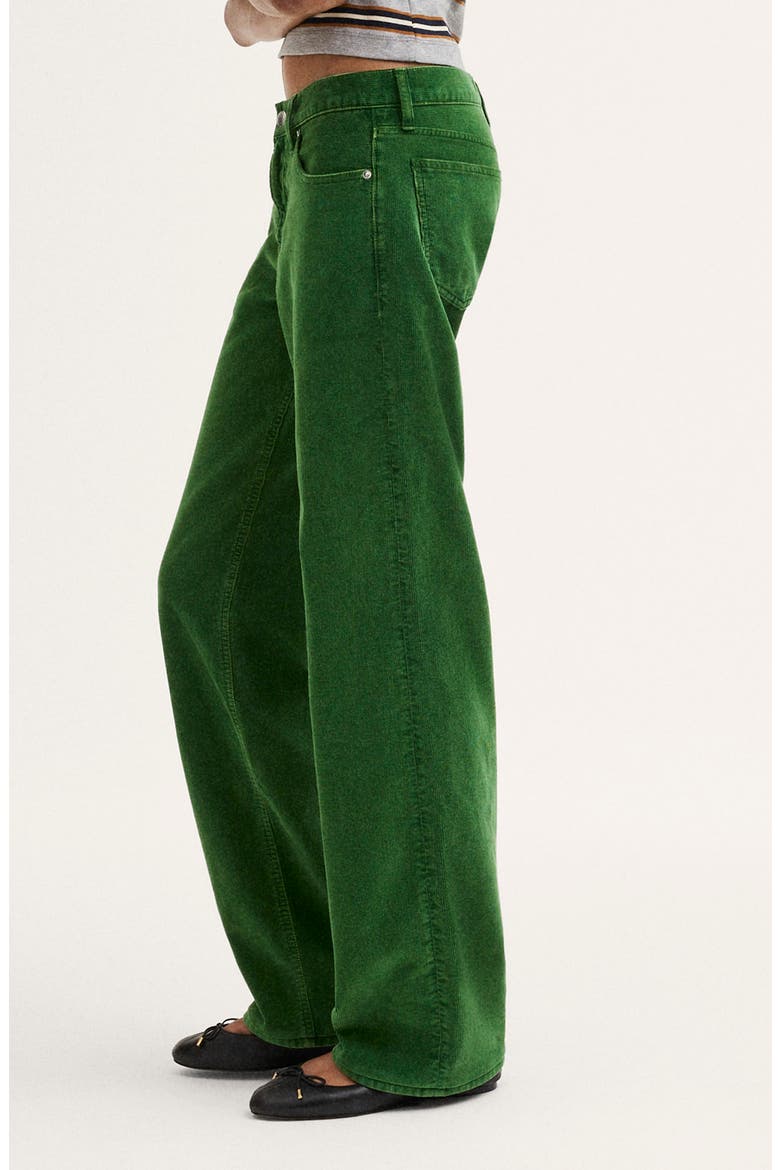 The Low Rise Loose Corduroy Pants, Alternate, color, NOBLE IVY