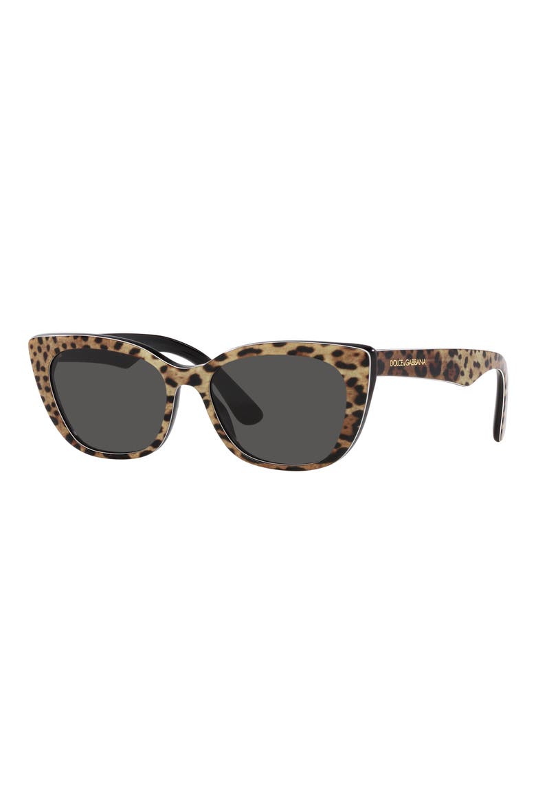 49mm Small Cat Eye Sunglasses, Alternate, color, DARK GREY