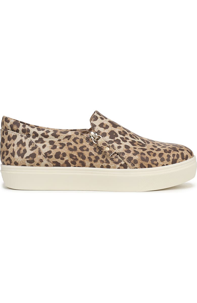 Dr. Scholl's Madison Zip Slip-On Sneaker, Alternate, color, Tan Leopard Faux Leather
