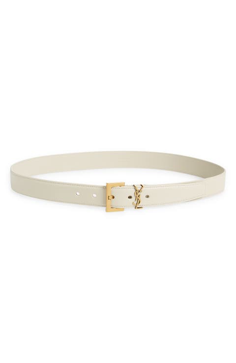 Laque YSL Monogram Leather Belt