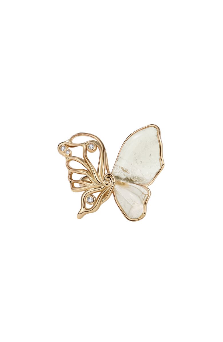 RC RETRO CHIC Butterfly Serenade Ring, Main, color, Gold & White