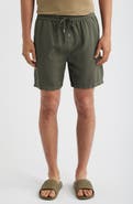 AllSaints Folgate Cotton & Linen Twill Shorts