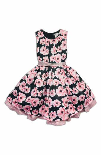 JOE-ELLA Kids' Melrose Floral Sleeveless Dress