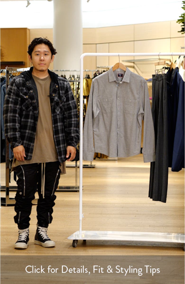 Hemsworth Flannel Twill Button-Up Shirt, sales video thumbnail