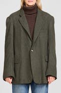 DENIMIST Deconstructed Wool Blend Blazer