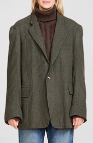 DENIMIST Deconstructed Wool Blend Blazer