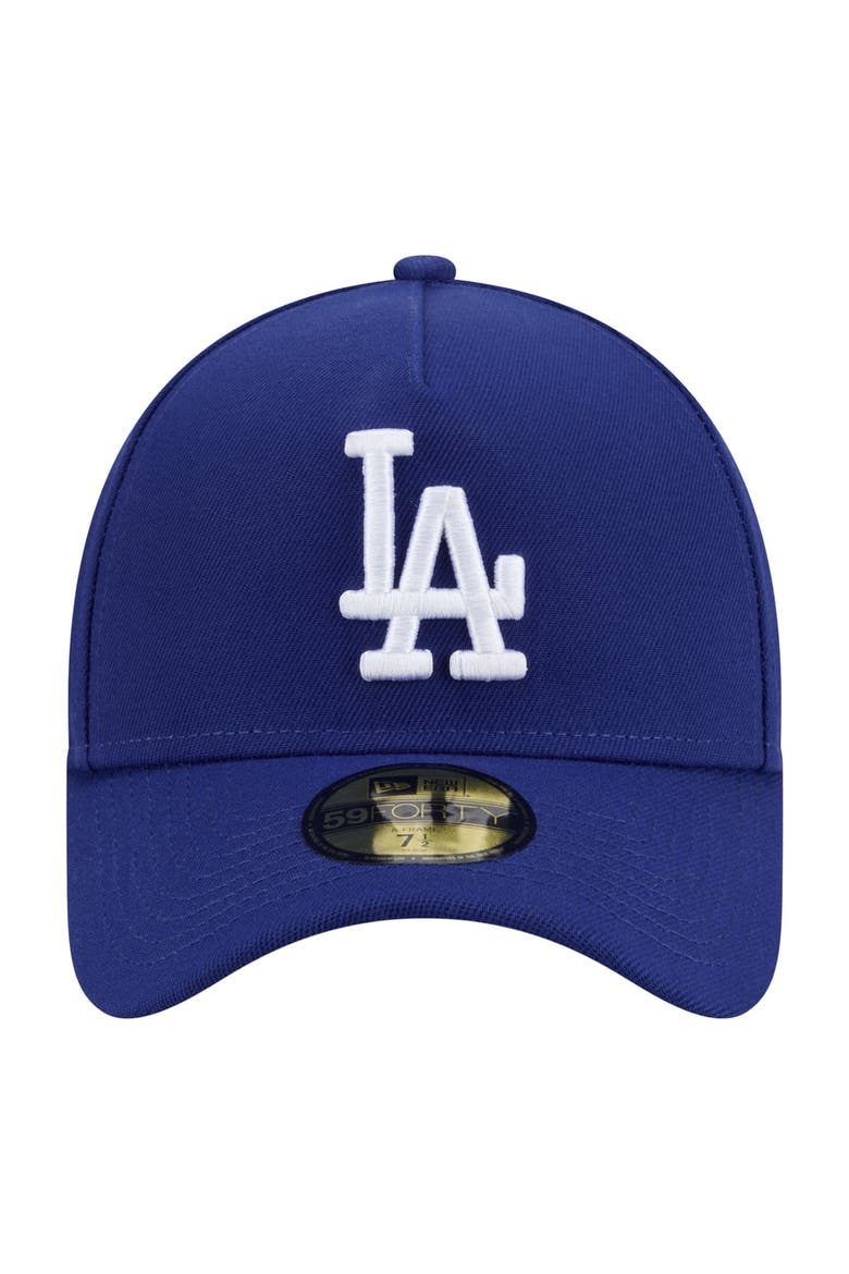 Men's New Era  Royal Los Angeles Dodgers A-Frame 59FORTY Fitted Hat, Alternate, color, Royal