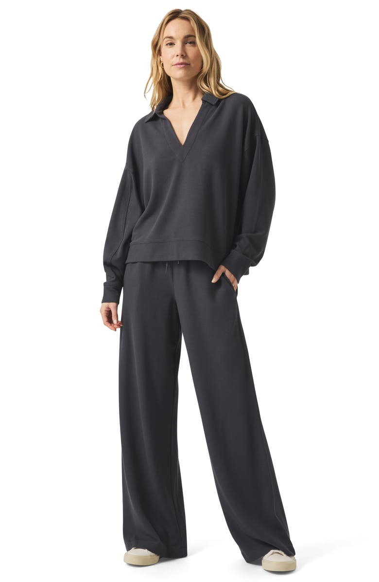 Splendid Waffle Scuba Knit Pants, Alternate, color, 