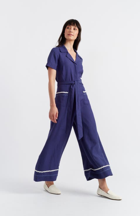 Linen Blend La Mer Jumpsuit
