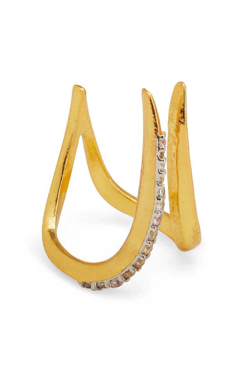 Dhwani Bhansal SINNA RING, Alternate, color, Gold Plated