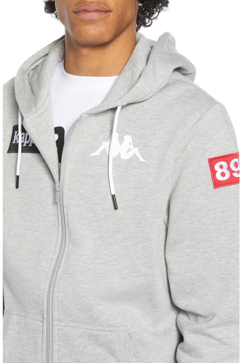 Authentic LA Beris Zip Hoodie, Alternate, color, GREY