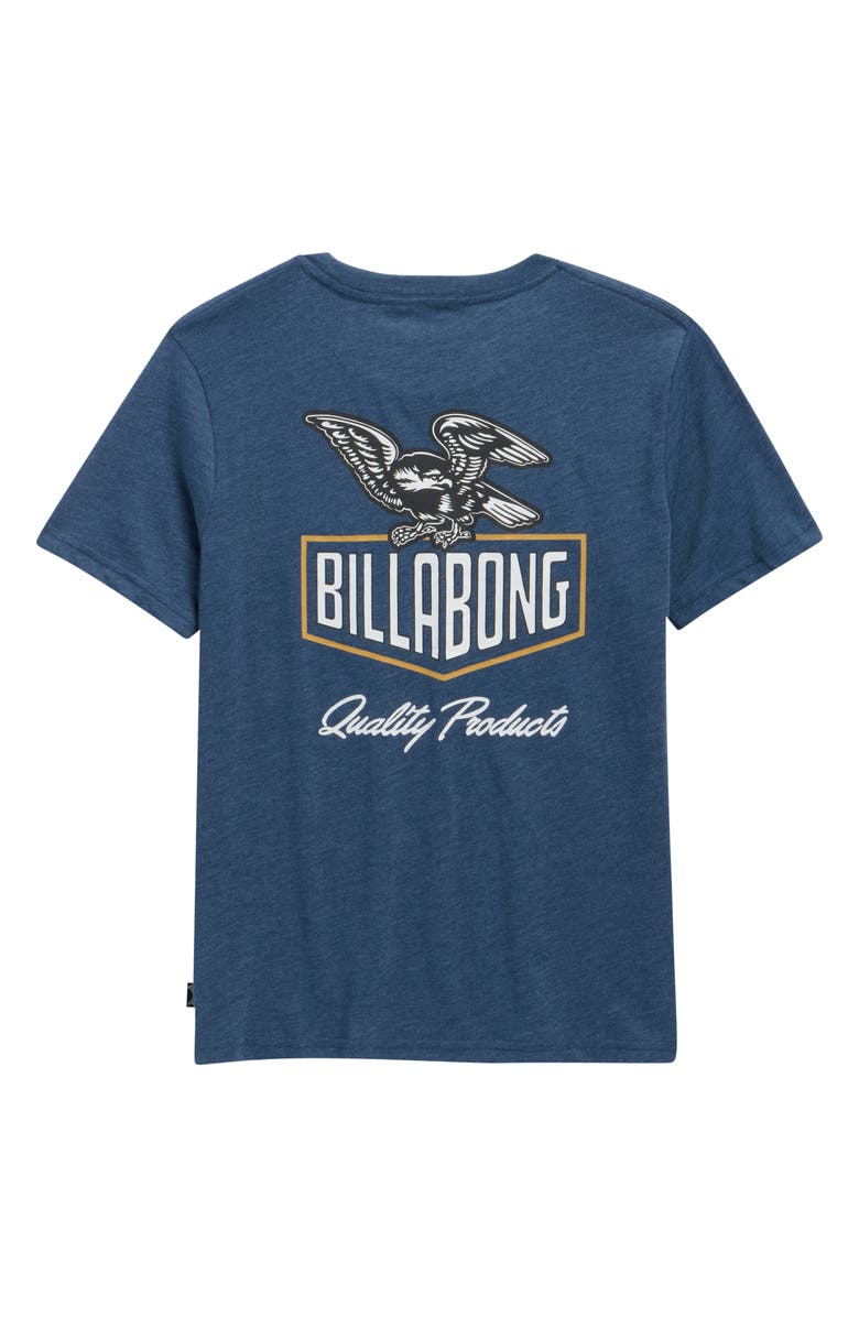 Billabong Kids' Roadies Graphic T-Shirt, Alternate, color, Denim Heather