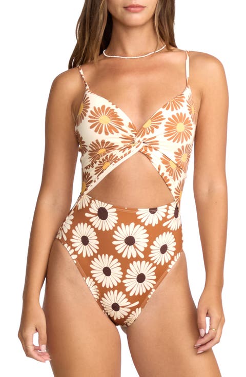Fresh Daze Mika Cutout One-Piece Swimsuit