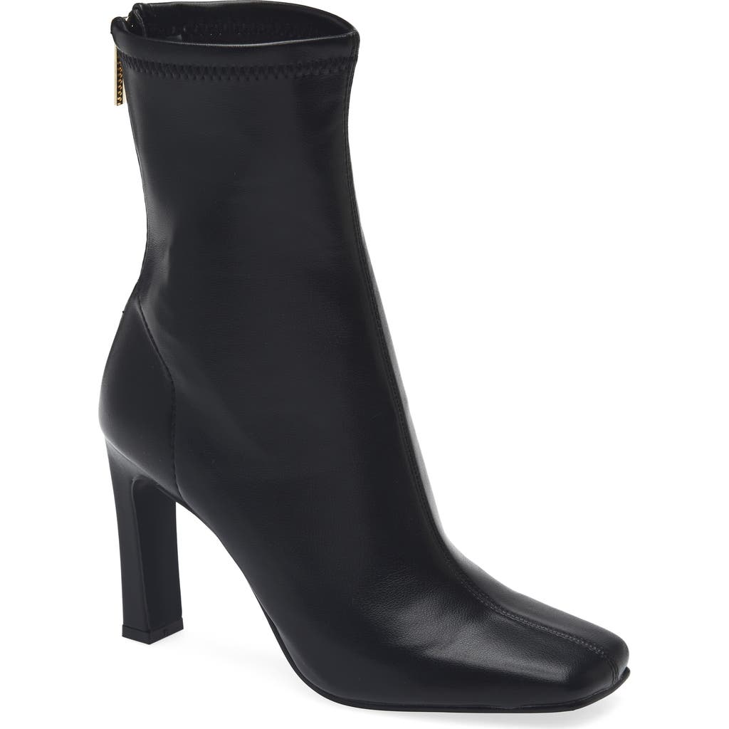 Steve Madden Khelan Square Toe Bootie In Black