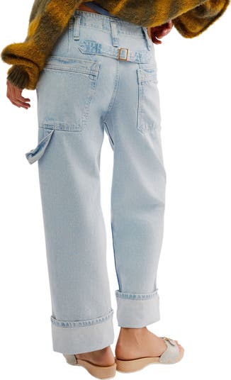 Major Leagues Wide Leg Crop Jeans