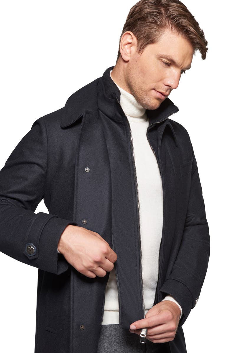 Norwegian Wool Waterproof Virgin Wool
Silk Down Coat with Removable Bib, Alternate, color,