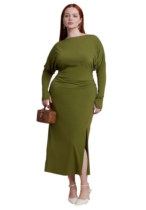 Low Back Jersey Maxi Dress (plus)