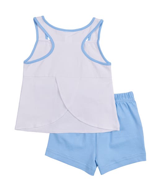 FLORENCE EISEMAN FLORENCE EISEMAN KNIT SHORT SET WITH TENNIS RACKETS 