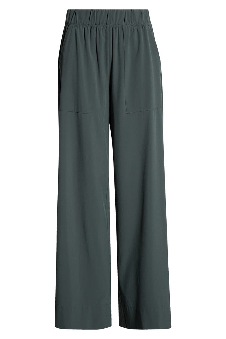 Wide Leg Utility Pants, Alternate, color, SLATE GREEN
