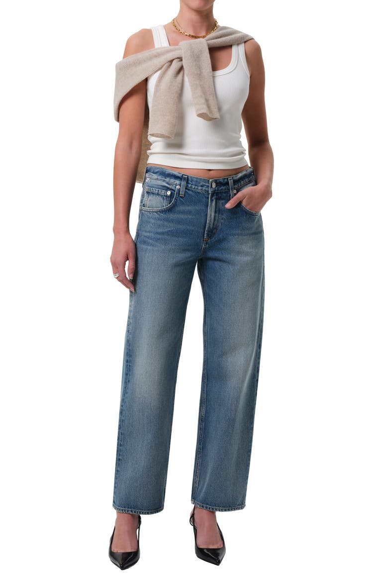 Lindz Low Rise Easy Straight Leg Jeans, Alternate, color, BIJOU