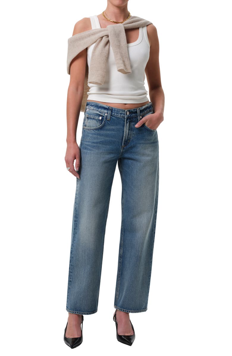 Citizens of Humanity Lindz Low Rise Easy Straight Leg Jeans, Alternate, color, Bijou