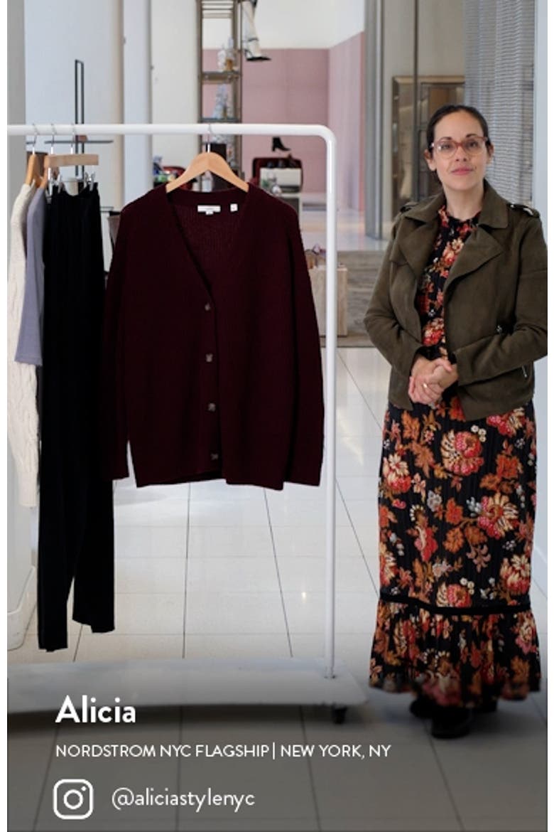 Oversize Wool & Cashmere Cardigan video