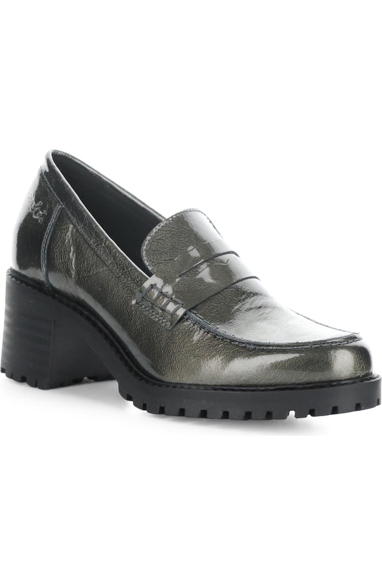 Bos. & Co. Innas Loafer Pump, Main, color, Pewter Mascara Pat