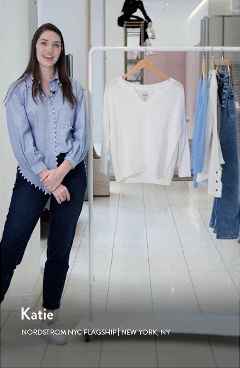 Summer Split Neck Sweater, sales video thumbnail