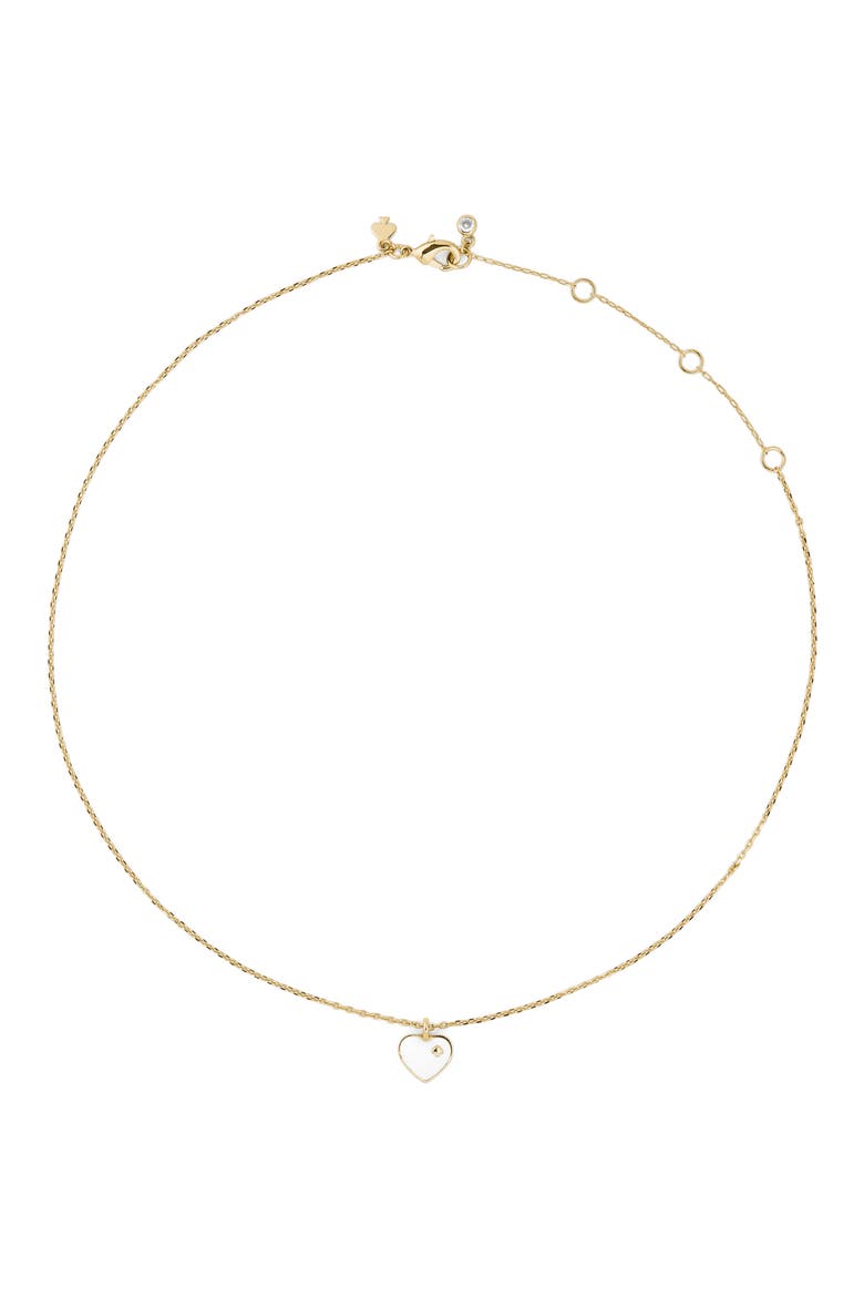 Heart Pendant Necklace, Alternate, color, WHITE