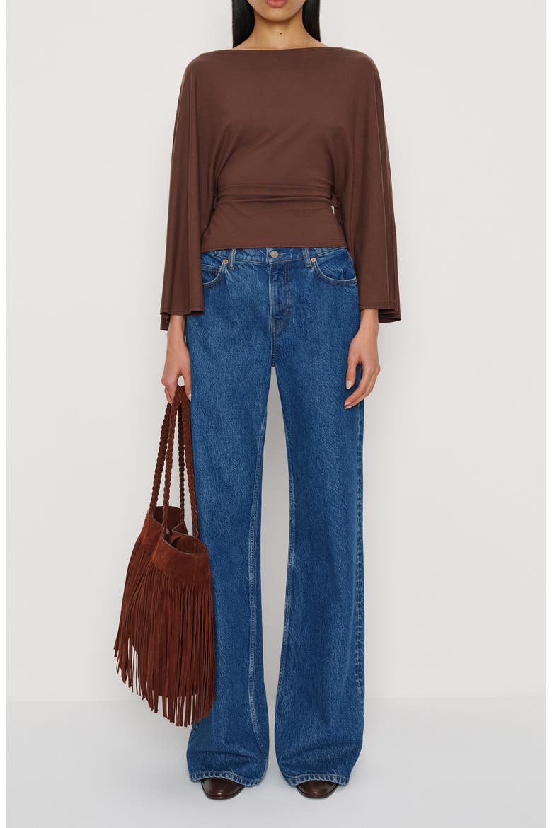 Avery Long Sleeve Top, Alternate, color, CAFE