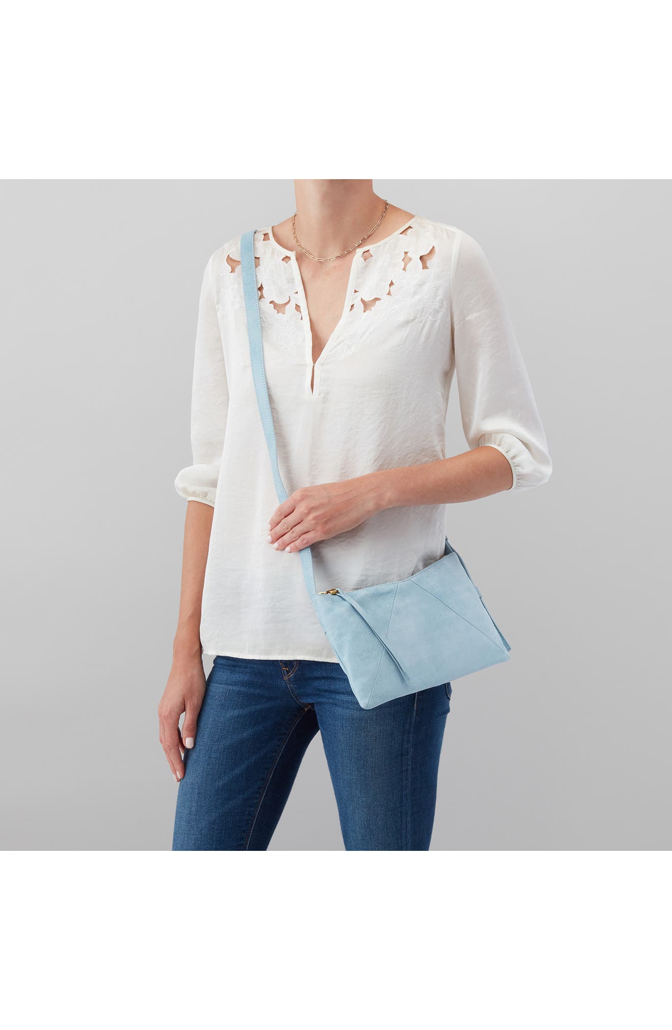 Paulette Small Leather Crossbody Bag, Alternate, color, BLUE TOPAZ