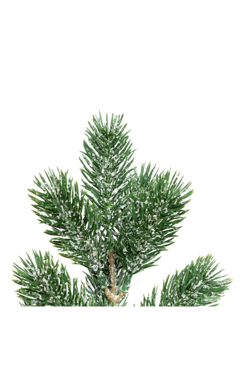 Northlight Frosted Pine in Burlap Base Christmas Tree - 17.5" - Unlit, Alternate, color, Green