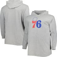 FANATICS Men's Fanatics Branded Heather Gray Philadelphia 76ers Big & Tall Pullover Hoodie