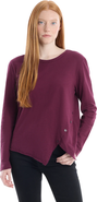 WILT Clothing Long Sleeve Tee With Asymmetrical Hem & Button Detail
