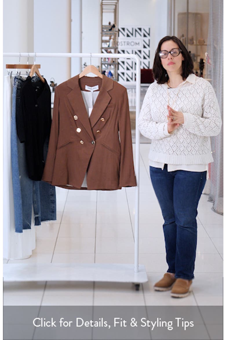 Elle Linen Blend Dickey Jacket video