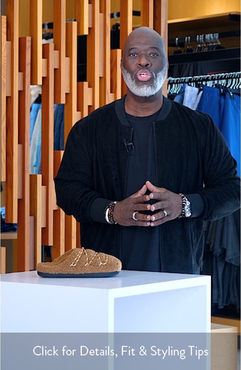 Teddy Water Repellent Scuff Slipper, sales video thumbnail