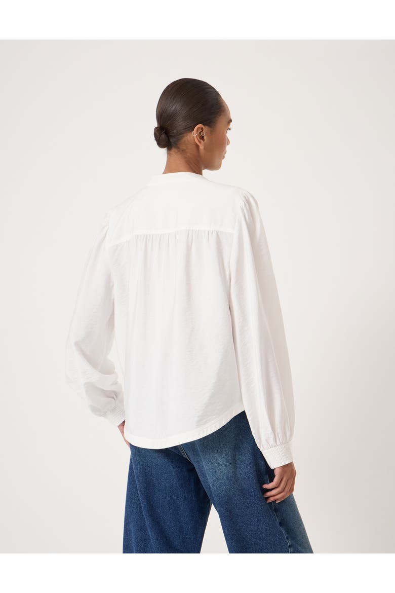 Harlow Tie Front Detail Blouse, Alternate, color, Ecru White