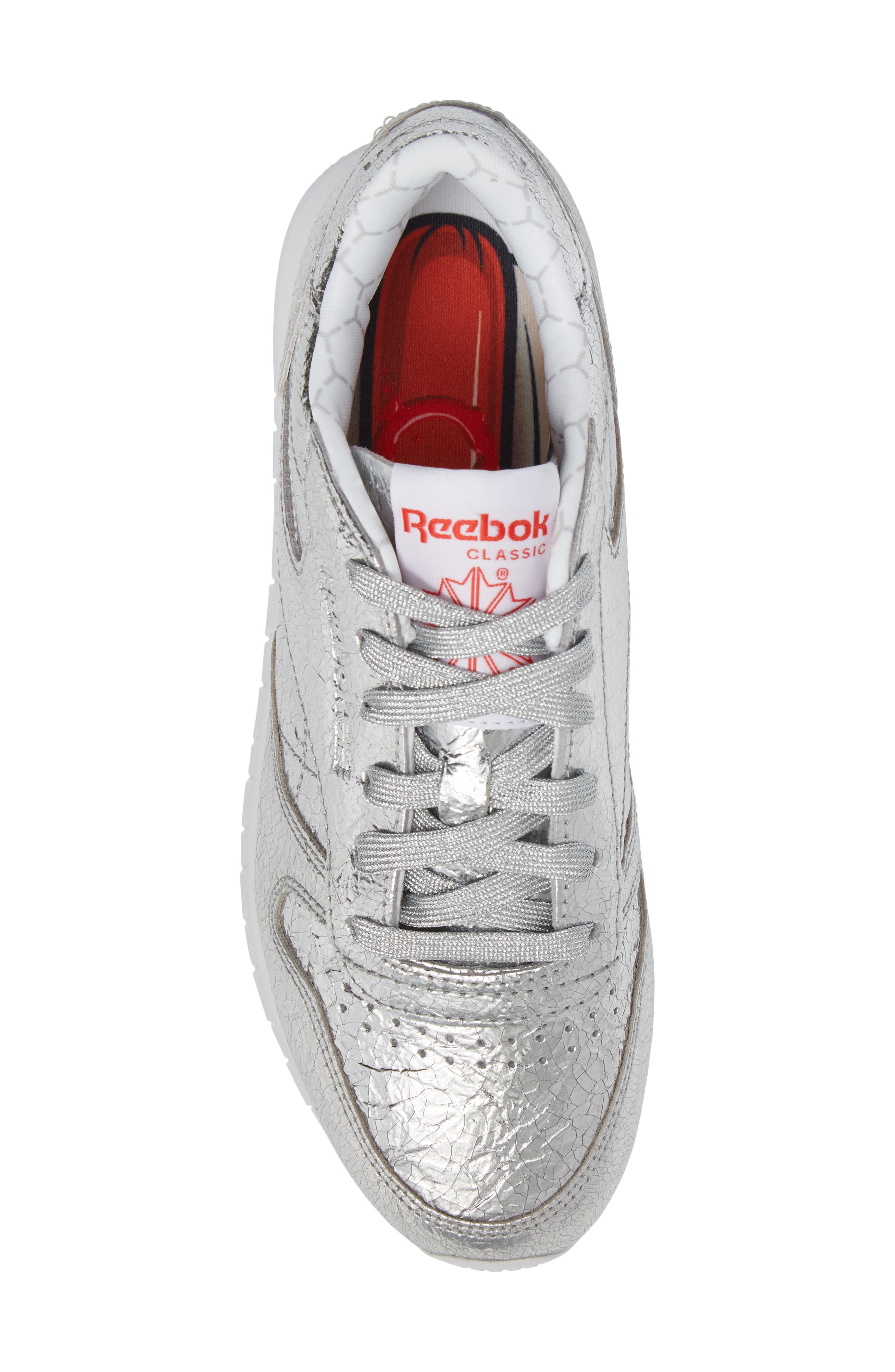 Reebok Classic Leather HD Foil Sneaker, Alternate, color, 