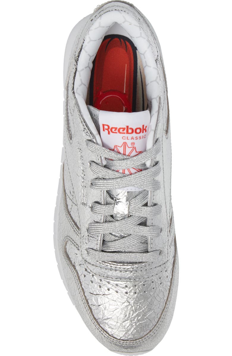 Reebok Classic Leather HD Foil Sneaker, Alternate, color,