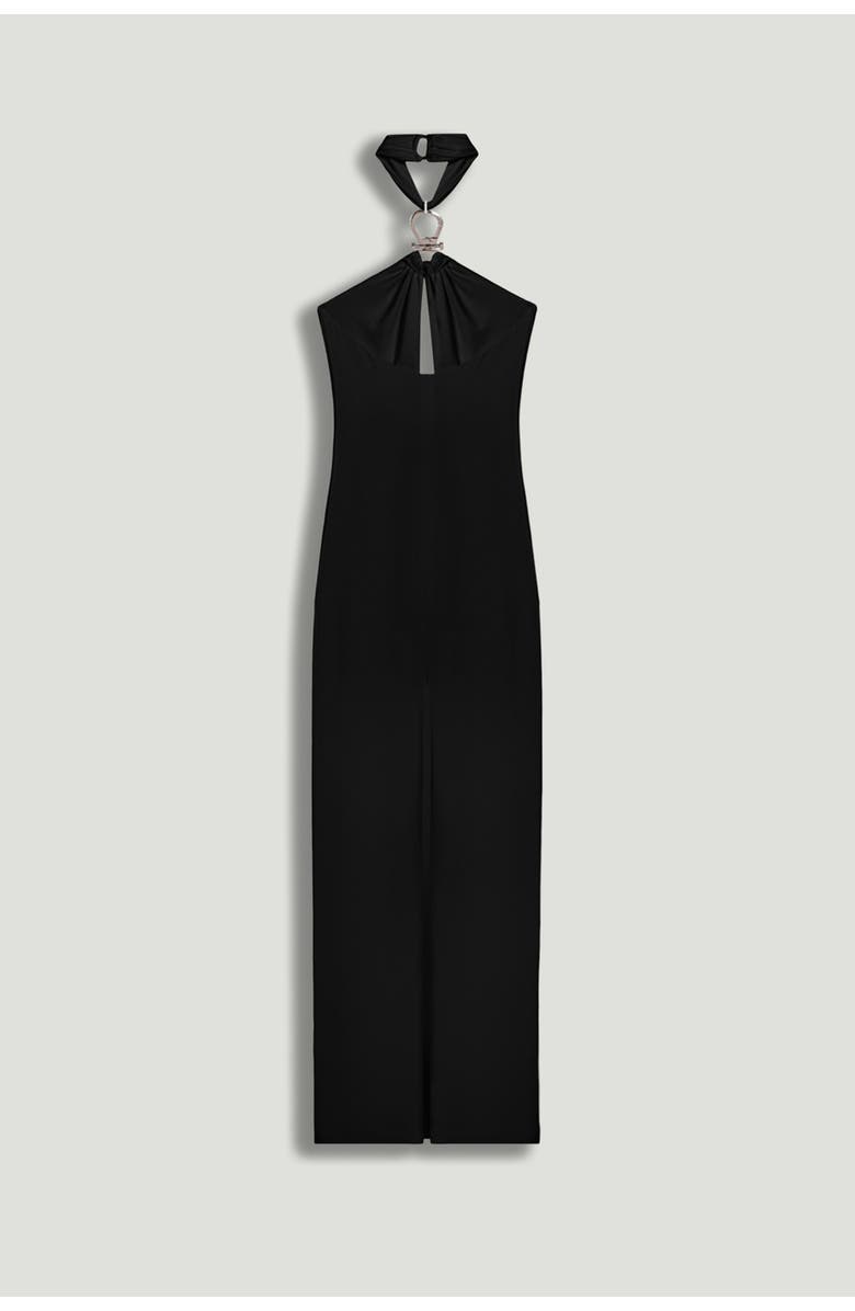 Nocturne Cut-Out Detail Embellished Maxi Dress, Alternate, color, Black