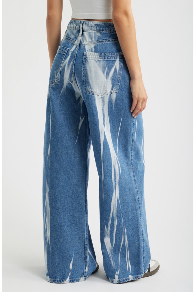 Relaxed Baggy Wide Leg Jeans, Alternate, color, SKY BLUE
