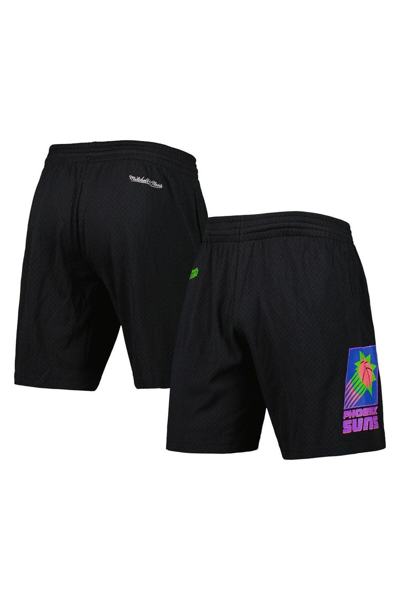 Men's Mitchell & Ness Black Phoenix Suns Hardwood Classics Color Bomb Energy Shorts, Main, color, Black
