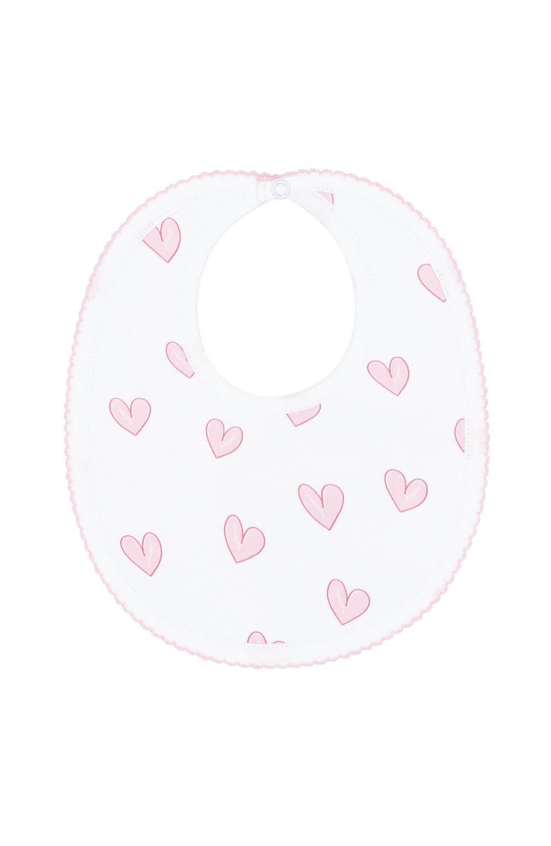Nellapima Pink Heart Print Bib - Baby, Main, color, 