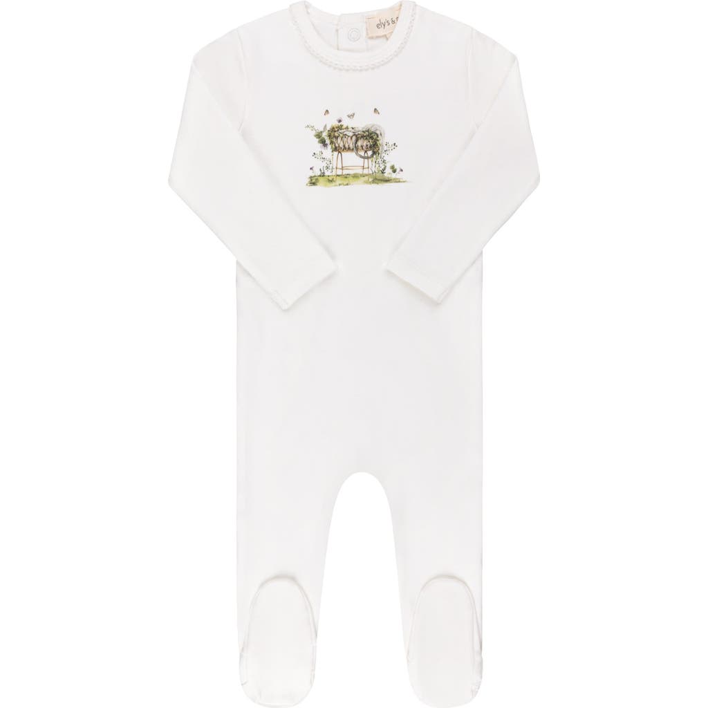Ely's & Co. Watercolor Cradle Collection In White