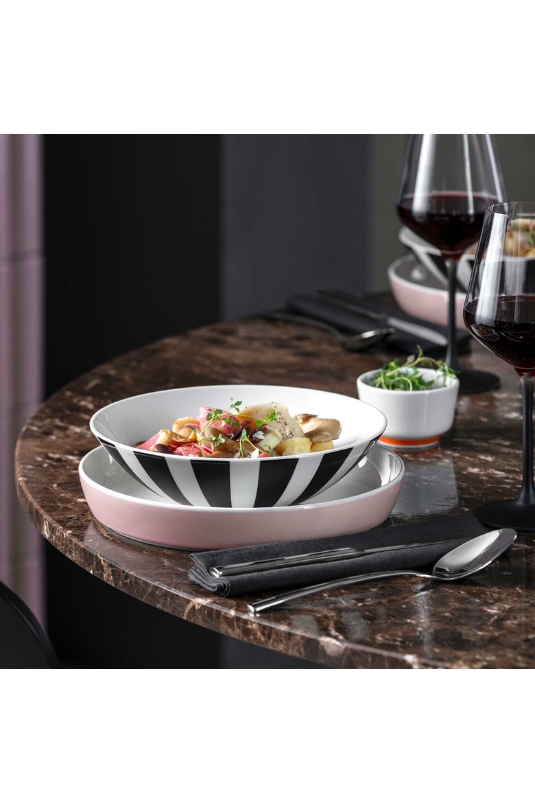 Memphis Collection Pasta Bowl, Alternate, color, White