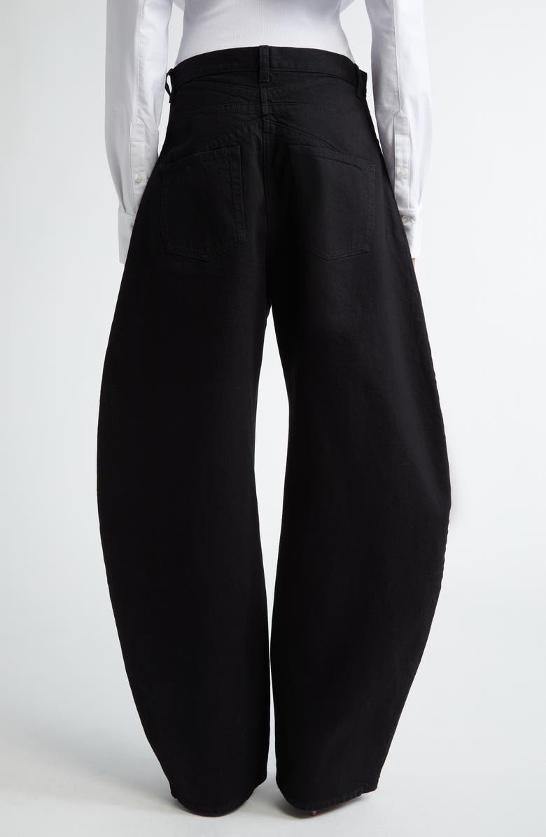 Alaïa Round Denim Jeans, Alternate, color,