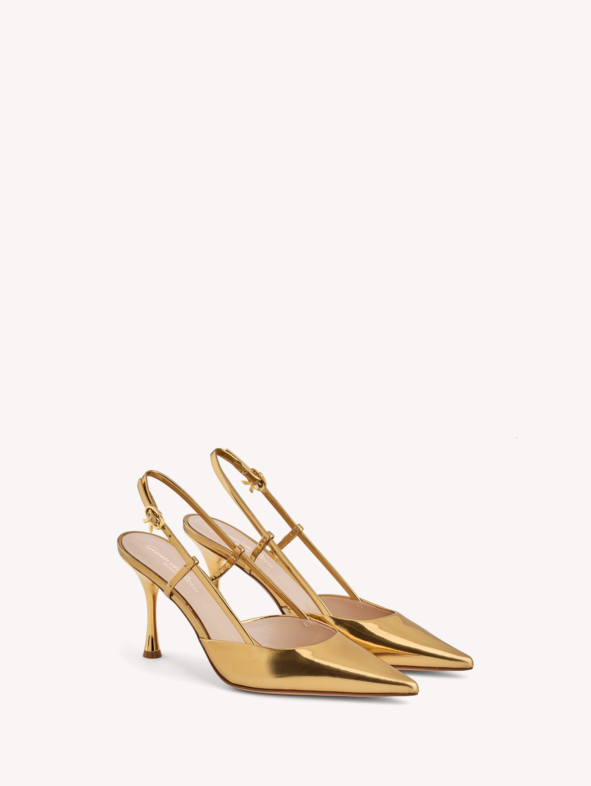 Gianvito Rossi Ascent Slingback, Alternate, color, Metallic Gold Calf