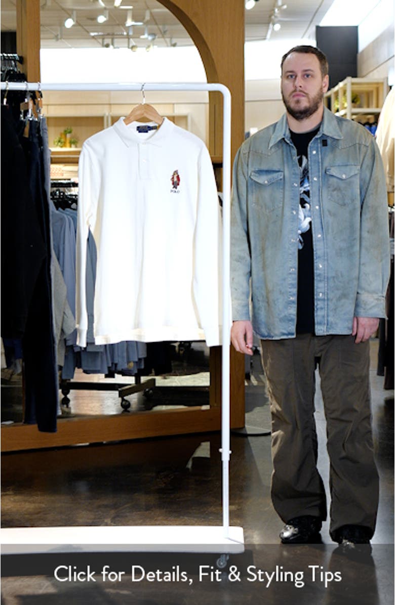 Polo Bear Appliqué Cotton Piqué Polo, sales video thumbnail